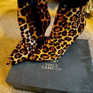 Vince Camuto Animal Print Booties
